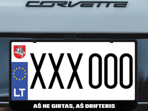 Kvadratinis numerių rėmelis „Drifteris"