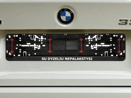 Wurth numerių rėmelis „Su dyzeliu nepalakstysi"