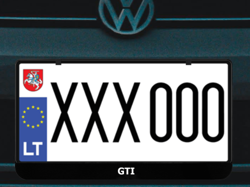 Kvadratinis numerių rėmelis „GTI"