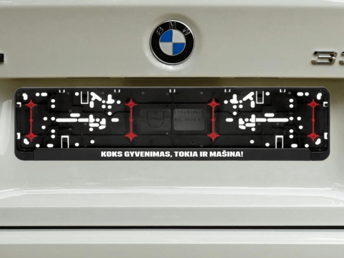 Wurth numerių rėmelis „Koks gyvenimas"