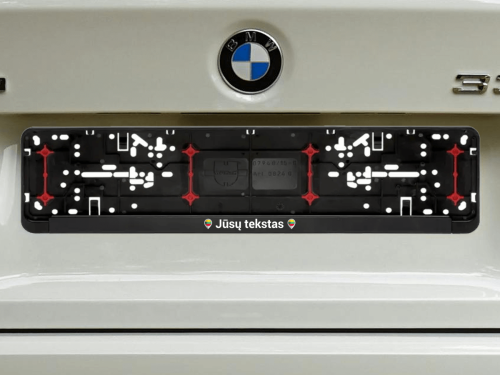 Wurth numerių rėmelis „Lietuvos lokacija su Jūsų tekstu“