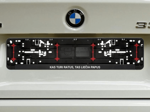 Wurth numerių rėmelis „Kas turi ratus"