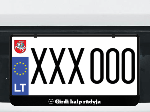 Kvadratinis numerių rėmelis „Girdi kaip rūdija"