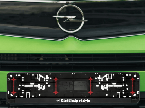 Wurth numerių rėmelis „Girdi kaip rūdija"