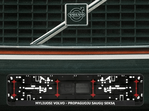 Wurth numerių rėmelis „Propaguoju saugų seksą"