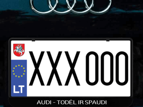 Kvadratinis numerių rėmelis „Spaudi“