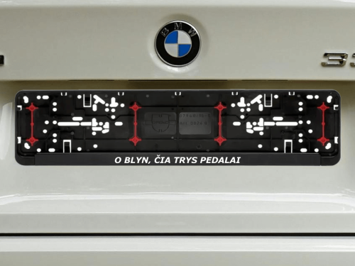 Wurth numerių rėmelis „Trys pedalai"