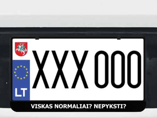 Kvadratinis numerių rėmelis „Nepyksti?"