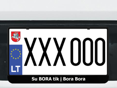 Kvadratinis numerių rėmelis „Su Bora tik į Bora Bora"