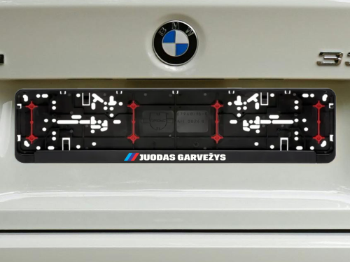 Wurth numerių rėmelis „Juodas garvežys“