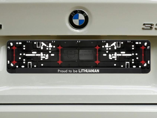 Wurth numerių rėmelis „Proud to be Lithuanian“
