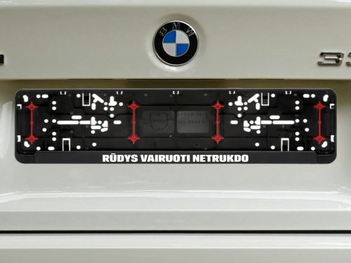 Wurth numerių rėmelis „Rūdys vairuoti netrukdo“