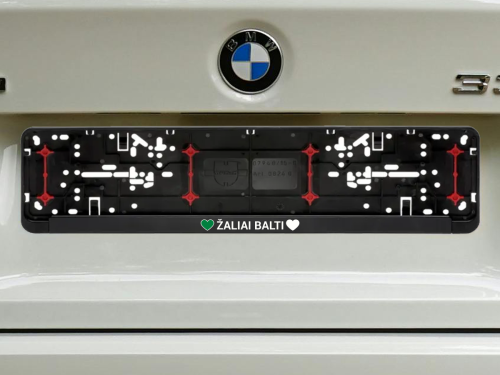 Wurth numerių rėmelis „Žaliai balti“