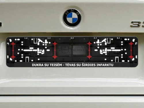 Wurth numerių rėmelis „Dukra su teisėm“