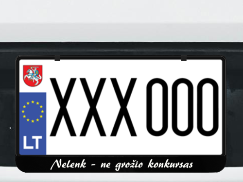 Kvadratinis numerių rėmelis „Nelenk-ne grožio konkursas”