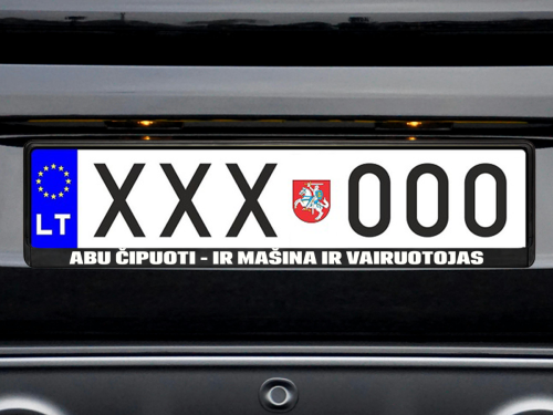 Numerių rėmelis „Abu čipuoti“