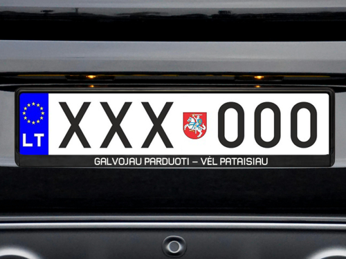 Numerių rėmelis „Galvojau parduoti-vėl pataisiau“