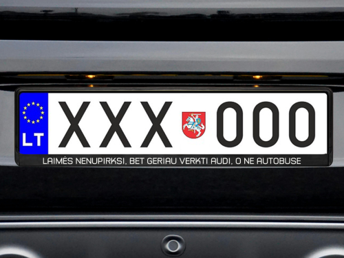 Numerių rėmelis „Laimės nenupirksi“