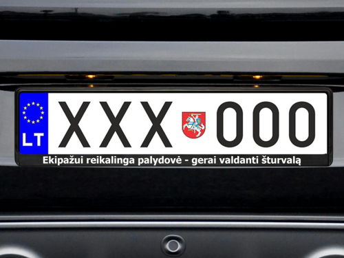 Numerių rėmelis „Ekipažui reikalinga palydovė“