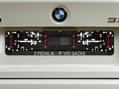 Wurth numerių rėmelis „3 pedalai-ir visi gazas“