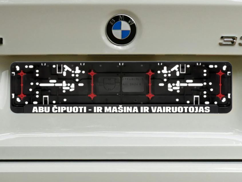 Wurth numerių rėmelis „Abu čipuoti“