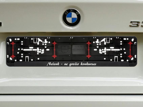 Wurth numerių rėmelis „Nelenk-ne grožio konkursas“