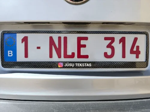 Karboninis auksinio atspalvio numerių rėmelis „Instagram su Jūsų tekstu“ – Karboninis auksinis
