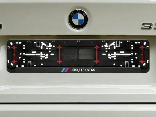 Wurth numerių rėmelis „Jūsų tekstas M“ – Juoda